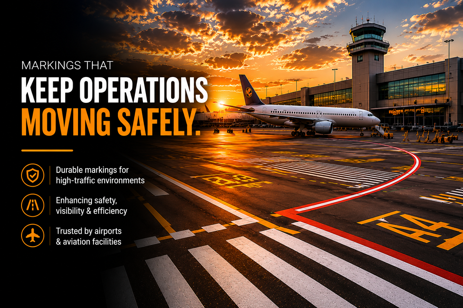 Industrial and airport pavement markings in Ohio Kentucky and Indiana
